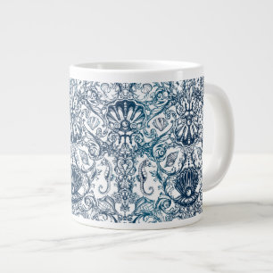 Tasse Géante Motif maritime Vintage
