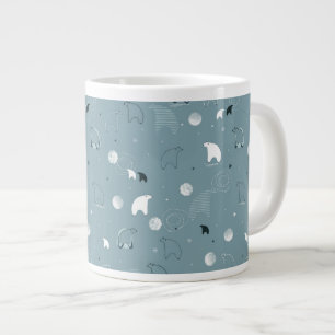 Tasse Géante motif montrant un polaire mignon