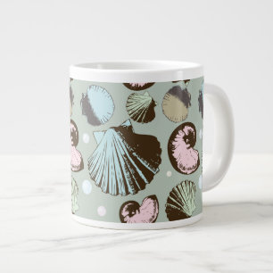Tasse Géante Motif Retro Seashell