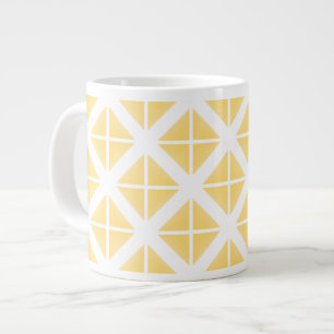 Tasse Géante Motif triangle à la mode jaune