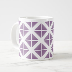 Tasse Géante Motif triangle tendance violet