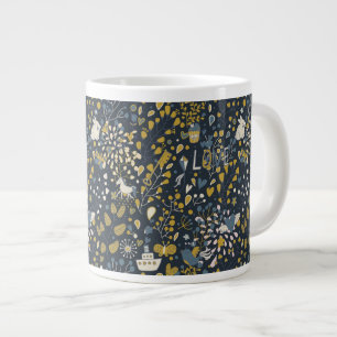 Tasse Géante motif vintage Abstrait