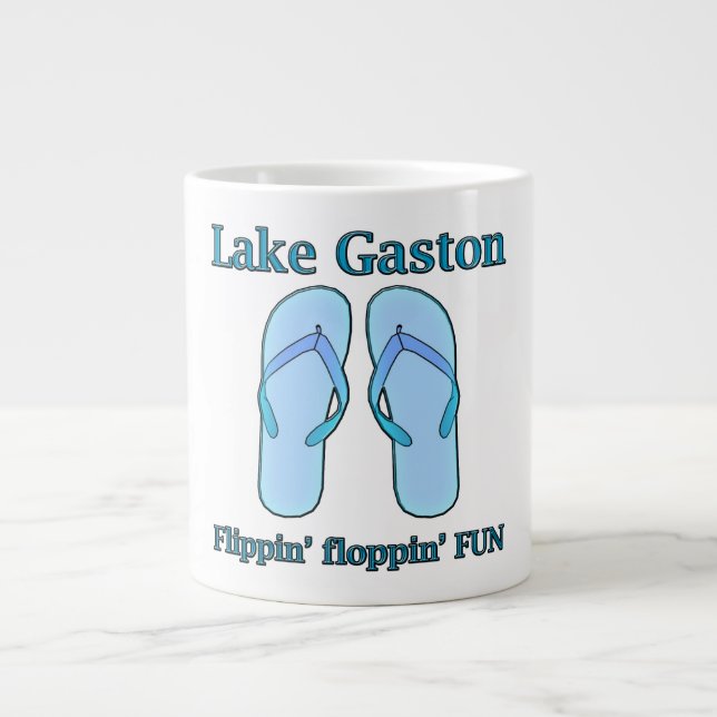 Tasse Géante Musique à tongs du lac Gaston (Devant)