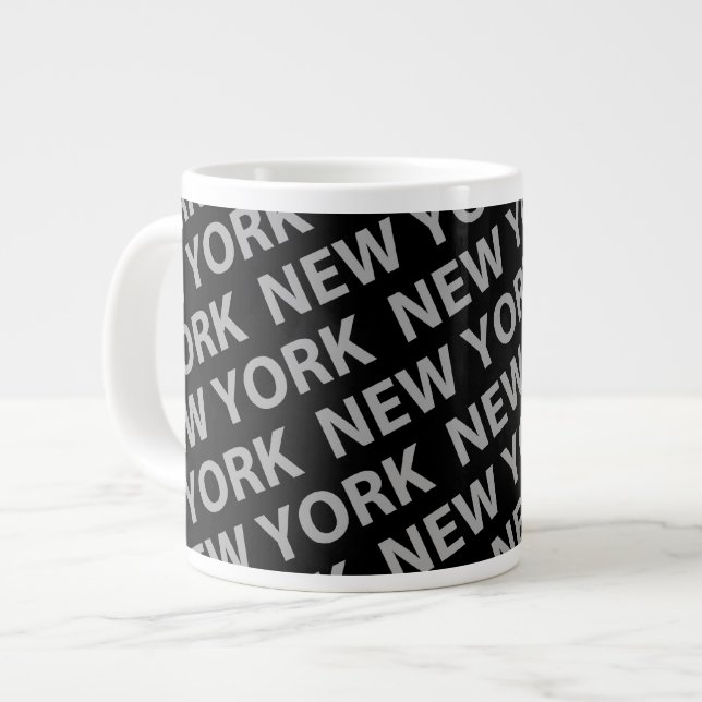 Tasse Géante New York Motif Grey (Devant gauche)