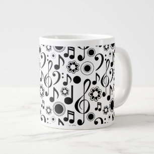Tasse Géante Notes musicales et Clefs