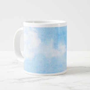 Tasse Géante Nuages d'aquarelle et arrière - plan de ciel