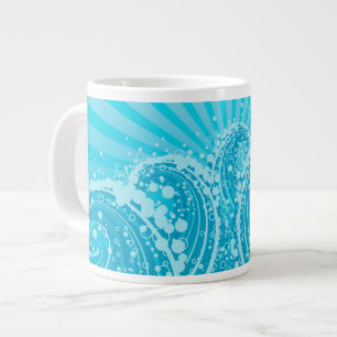 Tasse Géante Options de Musique Bleue Mer 1