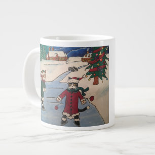 Tasse Géante Patinage sur glace de Noël