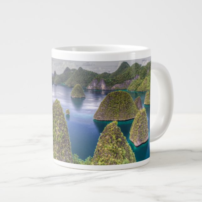Tasse Géante Paysage de l'île de Wayag, Indonésie (Devant droit)