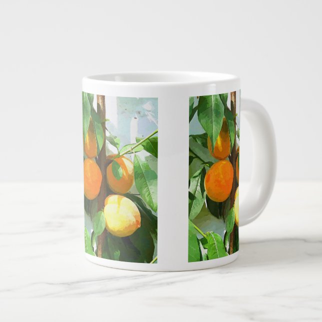 TASSE GÉANTE PÊCHES (Devant droit)