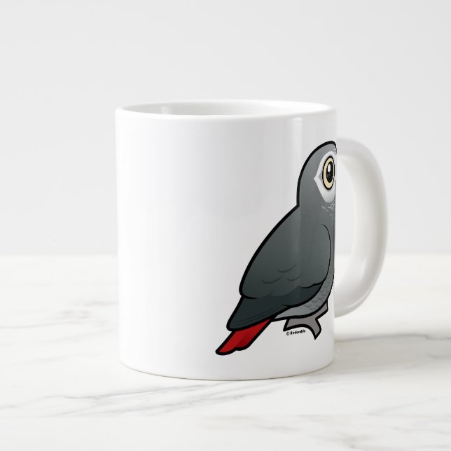 Tasse Géante Perroquet de gris africain de Timneh (Devant droit)