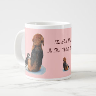 Tasse Géante Petit chiot beagle bouddin levrette portrait de ch
