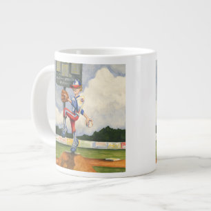 Tasse Géante Pitcher de baseball sur Mound par Jay Throckmorton