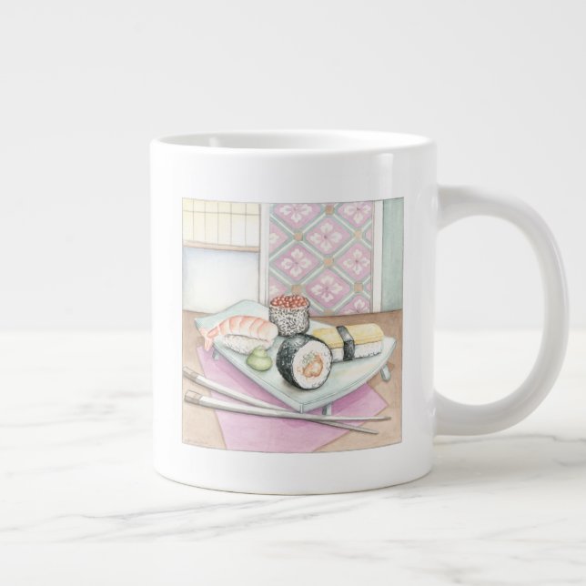 Tasse Géante Plaque de sushi assorté avec baguettes (Droite)