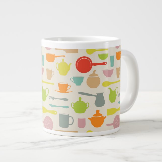 Tasse Géante Plats Motifs (Devant droit)