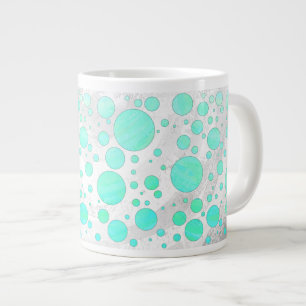 Tasse Géante Pois bleu Mint Ice Aqua
