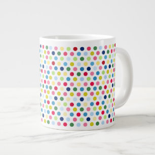 Tasse Géante Pois d'arc-en-ciel