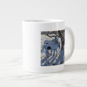 Tasse Géante Poneys fauves et blancs en hiver 2012