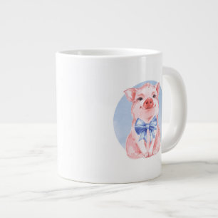 Tasse Géante Porcelet mignon et arc