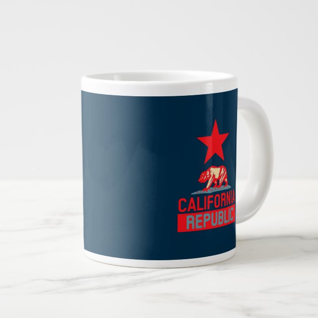 Tasse Géante République de Californie à l'esprit urbain (Devant droit)