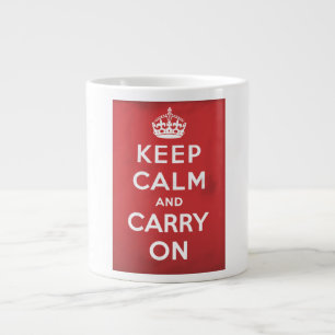 Tasse Géante Restez calme et poursuivez