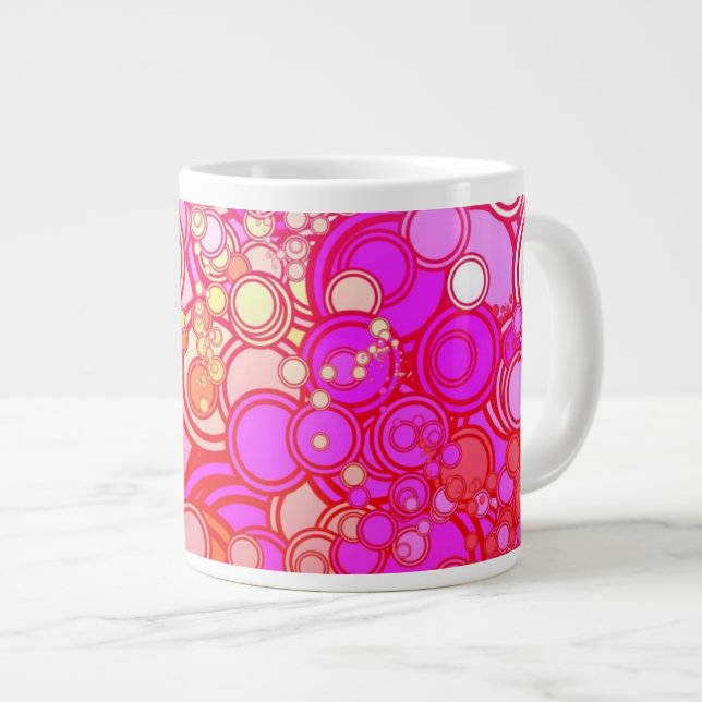 Tasse Géante Rétros cercles (Devant droit)