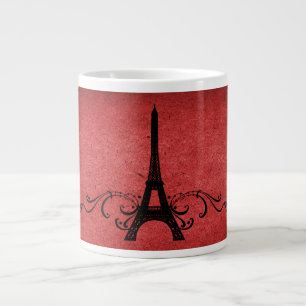 Tasse Géante Rouge Vintage Français