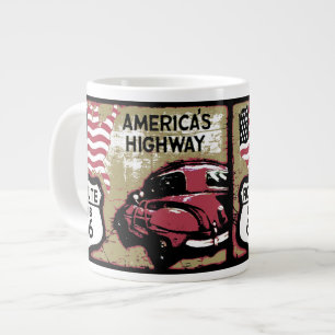 Tasse Géante Route Vintage US 66