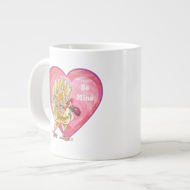 Tasse Géante Saint-Valentin au poulet (Devant gauche)