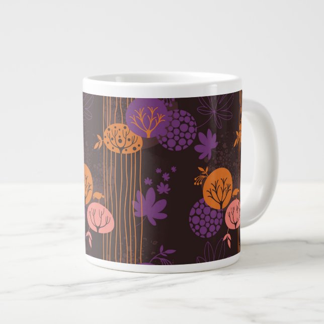 Tasse Géante Schéma floral 2 3 (Devant droit)