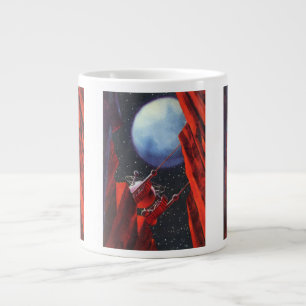 Tasse Géante Science-fiction vintage, véhicule tout-terrain lun