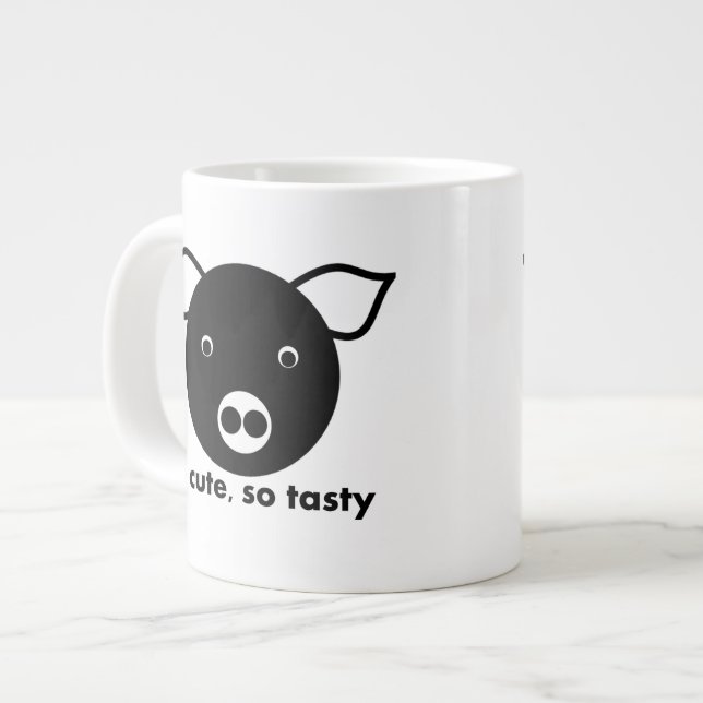 Tasse Géante si mignon, si savoureux, porc (Devant gauche)
