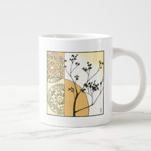 Tasse Géante Silhouette de l'arbre écarlate par Megan Meagher
