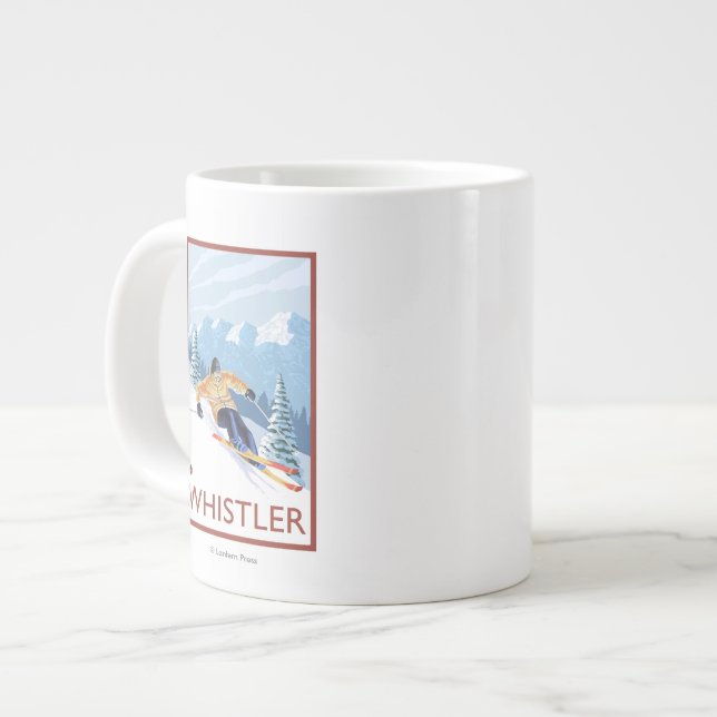 Tasse Géante Skieur de neige - Whistler (Colombie-Britannique)  (Devant gauche)