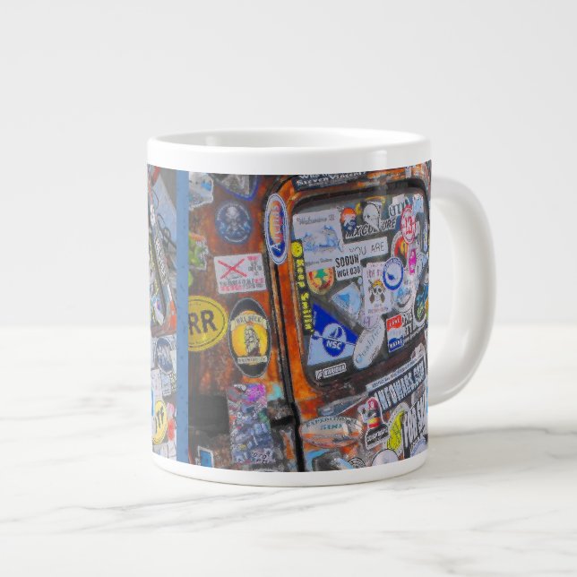 Tasse Géante Stickers (Devant droit)
