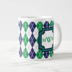 Tasse Géante Sur le Jacquard vert Boug spécialité