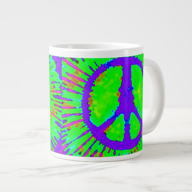 Tasse Géante SYMBOLE Abstrait DE Cravate Psychédélique-Dye DE L (Devant droit)
