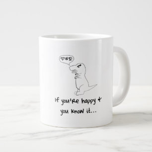 Tasse Géante T-Rex n'est pas heureux