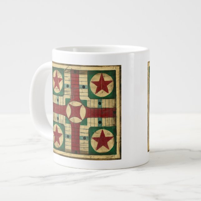 Tasse Géante Tableau de jeu Antique Parcheesi par Ethan Harper (Devant gauche)