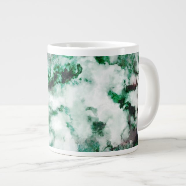 Tasse Géante Texture de quartz marbré (Devant droit)
