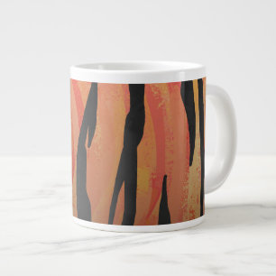 Tasse Géante Tiger chaud orange et noir