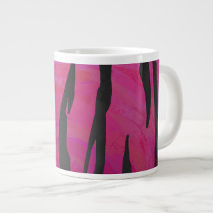 Tasse Géante Tiger rose chaud et noir