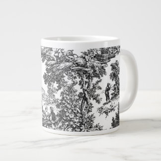 Tasse Géante Toile noir et blanc classique