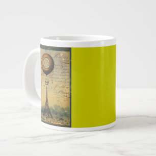 Tasse Géante Tour Eiffel Ballons à air chaud Steampunk