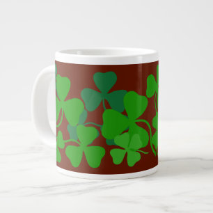 Tasse Géante Trèfle irlandais, tasse/bol à café rouge trèfle ve