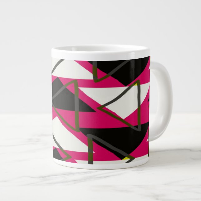 Tasse Géante Triangles (Devant droit)