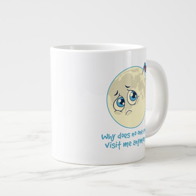 Tasse Géante Triste lune (Devant droit)