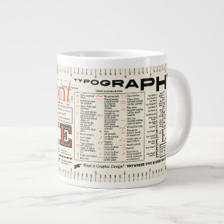 Tasse Géante Typographie de police Édition FLOMMIST