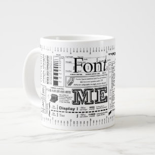 Tasse Géante Typographie de police ExtraBold Edition