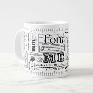 Tasse Géante Typographie de police ExtraBold Edition